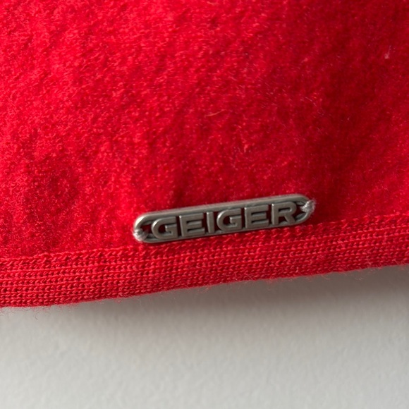 Geiger Red Wool Vest with Silver Buttons - Picture 5 of 7